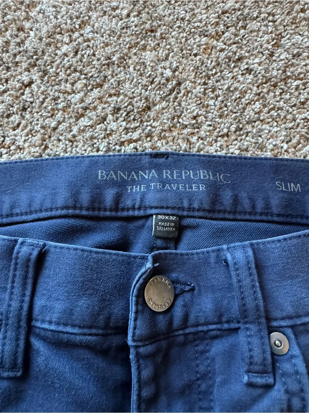 Banana Republic Men's Dark Blue Slim Jeans